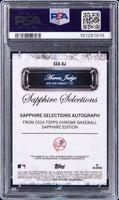 2024 Aaron Judge PSA 10 Topps Sapphire Selections Auto Black #SSAAJ 5/10