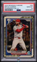 2024 Bryce Harper PSA 10 Bowman Chrome Superfractor #40 1/1
