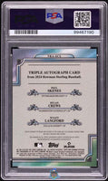 2024 Crews Langord Skenes PSA 10 Bowman Sterling Rose Gold Triple Auto 13/15