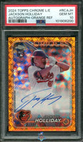 2024 Jackson Holliday PSA 10 Topps Chrome Rookie Auto Orange Ref #RCAJH 11/25