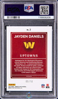2024 Jayden Daniels PSA 10 Donruss Optic Uptowns Gold Rookie #2 5/10
