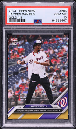 2024 Jayden Daniels PSA 10 Topps Now Gold #285 1/1