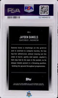 2024 Jayden Daniels PSA 8 Topps Midnight Dream Chasers Black Light Rookie 1/1