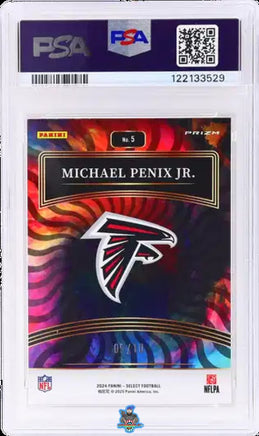 2024 Michael Penix Jr. PSA 10 Select Rookie Color Wheel Gold Prizm #5 5/10