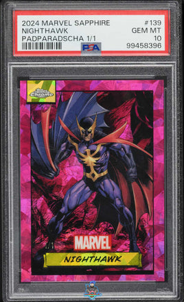 2024 Nighthawk PSA 10 Marvel Sapphire Padparadscha #139 1/1