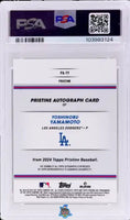 2024 Yoshinobu Yamamoto PSA 10 Topps Pristine Rookie Auto Orange Pristine 15/25