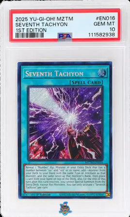 2025 Seventh Tachyon PSA 10 Yu Gi Oh Maze of the Master 1st Edition #EN016