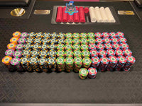 10 Yellow $1,000.00 Paulson Casino de Isthmus Top Hat and Cane Authentic Clay Poker Chips