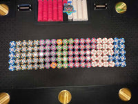 10 Black $100.00 Paulson Pharaoh Authentic Clay Poker Chips