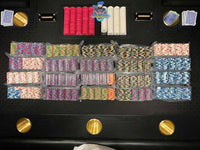 10 Yellow $1,000.00 Paulson Casino de Isthmus Top Hat and Cane Authentic Clay Poker Chips