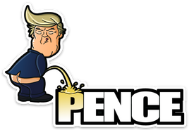 Trump / Pence Die Cut Stickers