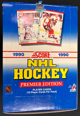 1990-91 Score NHL Hockey Premier Edition New Unopened Trading Card Box