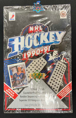 1990-91 Upper Deck High Series NHL Hockey Factory Sealed Wax Box