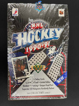 1990-91 Upper Deck Low Series NHL Hockey Factory Sealed Wax Box