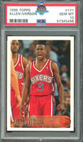 1996 Allen Iverson PSA 10 Topps #171