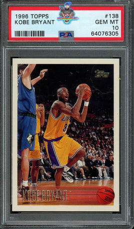 1996 Topps Kobe Bryant #138 PSA 10 64076305