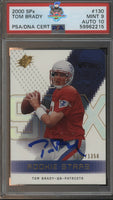 2000 SPx Tom Brady Rookie Auto #130 334 of 1350 PSA 9 Auto 10 59962215