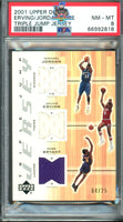 2001 Upper Deck Erving Jordan Kobe Triple Jump Jersey PSA 8 66992818