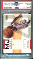 2001 Michael Jordan PSA 9 U.D. Game Used Jersey #MJC15 /50