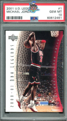 2001 Upper Deck Michael Jordan #1 PSA 10 60612461