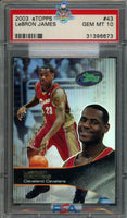 2003 eTopps LeBron James #43 PSA 10