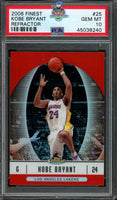 2006 Kobe Bryant PSA 10 Topps Finest Refractor #25