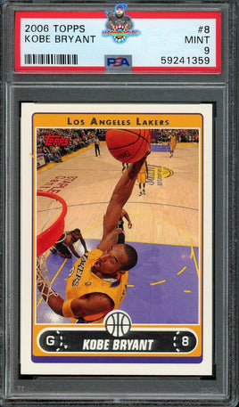 2006 Kobe Bryant PSA 9 Topps #8