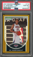 2007 Al Horford PSA 10 Bowman Chrome Gold Refractor #112 /99
