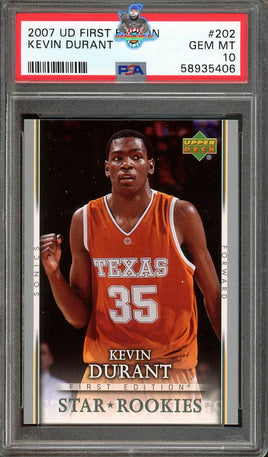 2007 UD First Edition Kevin Durant #202 PSA 10 58935406