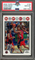 2008 Chris Bosh PSA 10 Topps Chrome XFractor #134