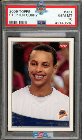2009 Topps Stephen Curry #321 PSA 10 42140536