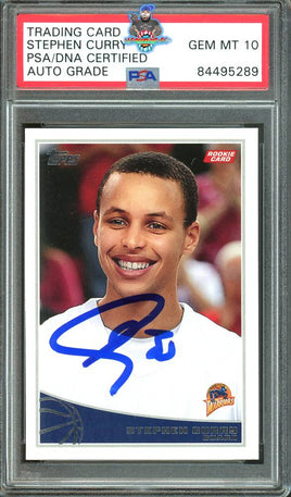 2009 Topps Stephen Curry #321 PSA Auto Only 10 84495289