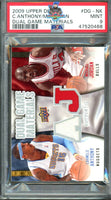 2009 Upper Deck Michael Jordan Carmelo Anthony Dual Game Materials #DG-NK PSA 9 47520468