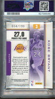 2010 Panini Rookies and Stars Kobe Bryant Stat Standouts Material #4 34 of 199 PSA 10 62705544