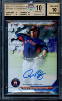 2016 Alex Bregman BGS 10 10 Bowmans Best Rookie Auto #B16AB