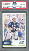 2016 Tom Brady PSA 10 Classics Both Hands Ball Blank Back #(blank)