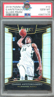 2018 Panini Select Giannis Antetokounmpo Silver Prizm #13 PSA 10 49877479