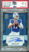 2019 Panini Spectra Josh Allen Signatures #S-JA PSA 10 46300055