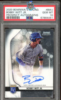 2020 Bowman Sterling Bobby Witt Jr Prospect Auto #BSPA-BWJ PSA 10 67864451