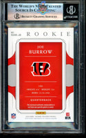 2020 National Treasures Joe Burrow Rookie Dual Material #1 /99 BGS 9