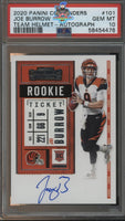 2020 Panini Contenders Joe Burrow Rookie Ticket Auto #101 PSA 10 58454476