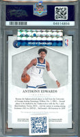 2020 Anthony Edwards PSA 8 10 National Treasures Private Rookie Auto #PSAAED