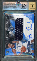 2020 Panini Origins Anthony Edwards Rookie Jersey Auto Blue #1 35 of 49 BGS 8.5 Auto 9 0014699298