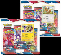 Pokemon TCG Sword & Shield Battle Styles Cards Blister 3 Booster Packs Case